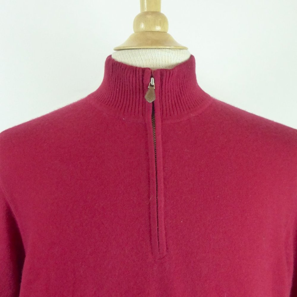 JWN JOHN W. NORDSTROM red CASHMERE SWEATER M